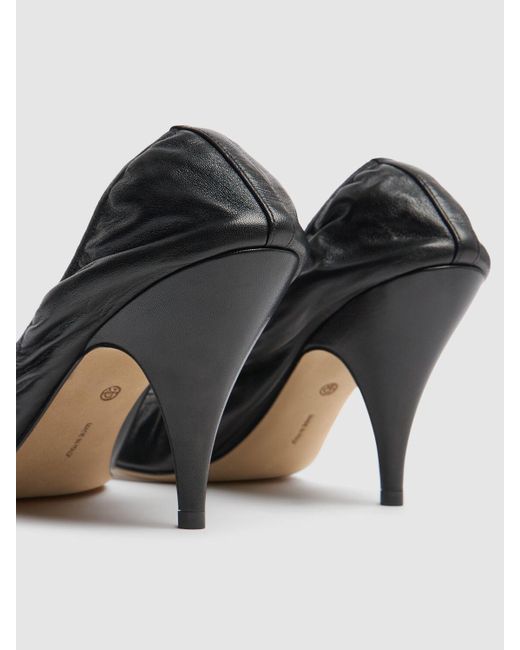 The Row Black 70mm Liisa Leather Pumps