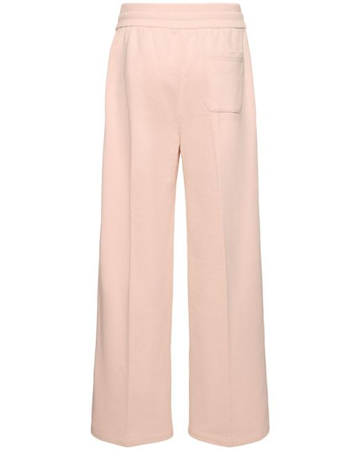 Gucci Pink Light Felted Cotton Jersey joggers