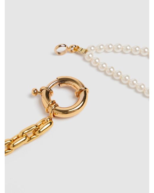 Timeless Pearly White Damen Halskette Mit Perlen