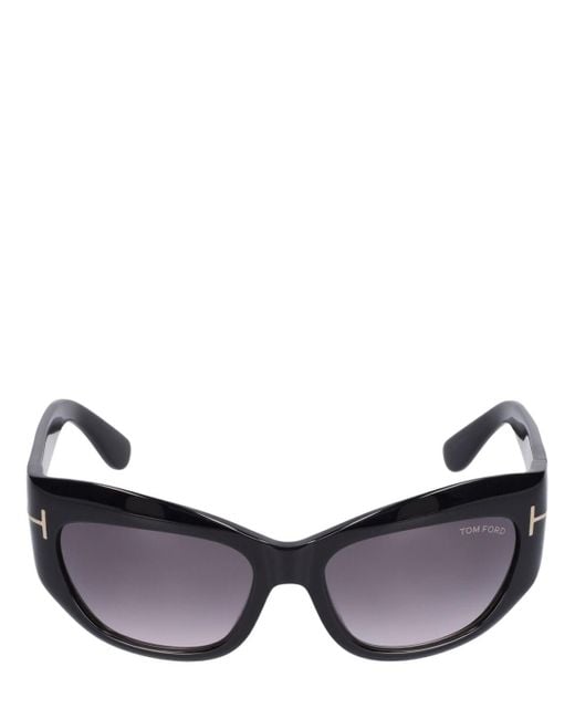 Tom Ford Brown Brianna Cat-eye Acetate Sunglasses