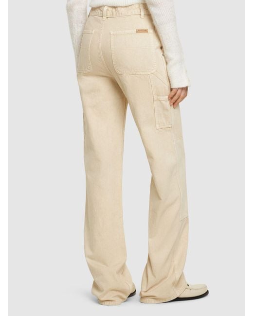 Helmut Lang Natural Carpenter Cotton Pants
