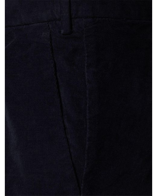 PT Torino Blue Master Stretch Cotton Blend Satin Pants for men