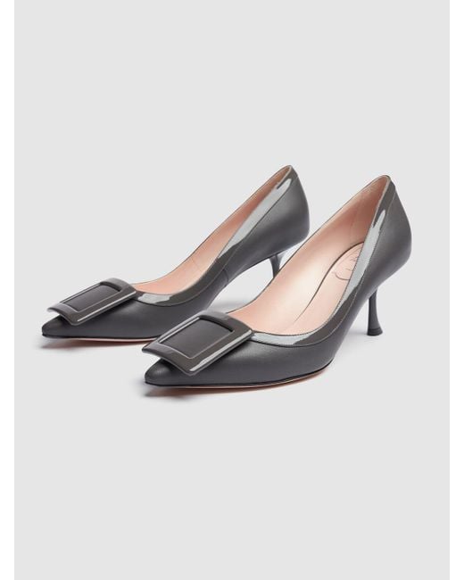 Roger Vivier Metallic Damen 65Mm Hohe Pumps Aus Leder „Viv
