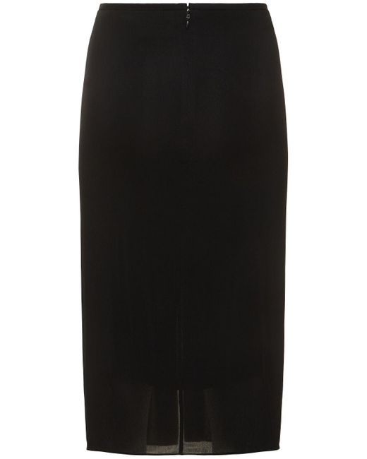 Isabel Marant Black Joella Printed Viscose Midi Skirt