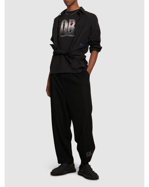 Doublet Black Db Logo Cotton T-Shirt for men