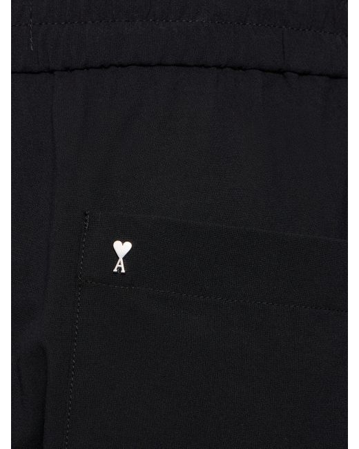 Pantalon de jogging en coton AMI pour homme en coloris Black