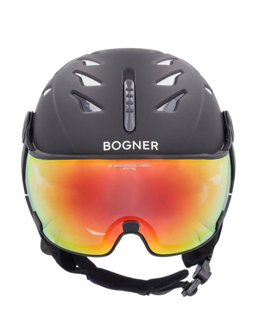 Bogner Gray St. Moritz Ski Helmet W/ Visor