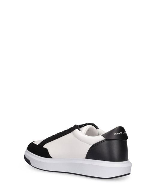 Armani Exchange Multicolor Leather Low Top Sneakers for men