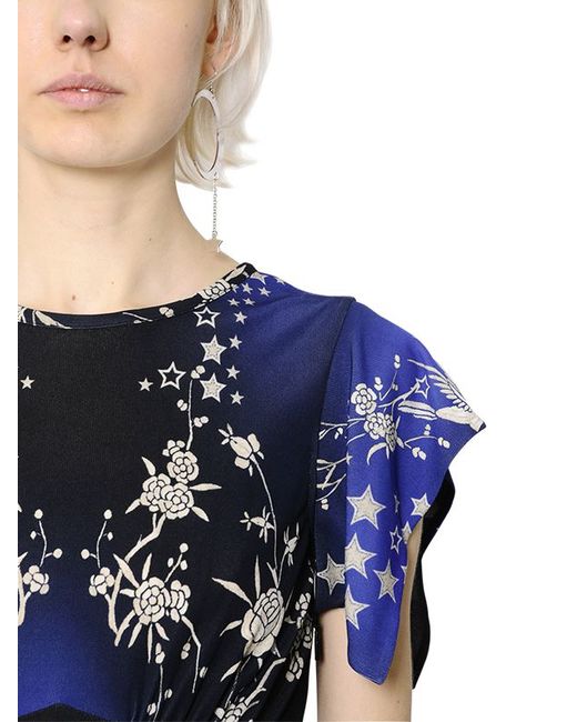 Blue star print dress 2025