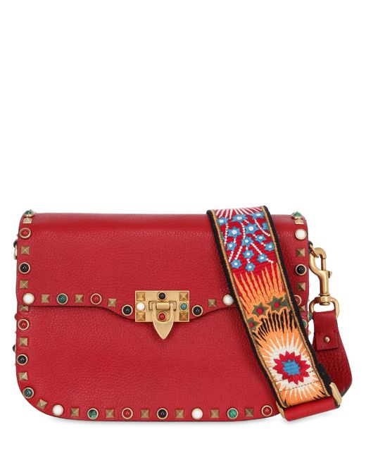 valentino rockstud guitar strap