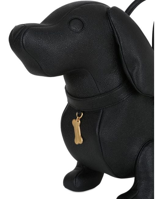 Thom browne Dogshaped Pebbled Leather Bag in Black Lyst
