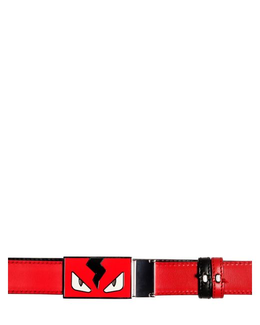 men's belts reversible Men for Leather  Belt Lyst Monster Fendi  Reversible