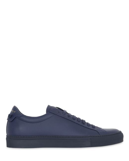 Givenchy Blue Urban Street Leather Low-Top Sneakers for men