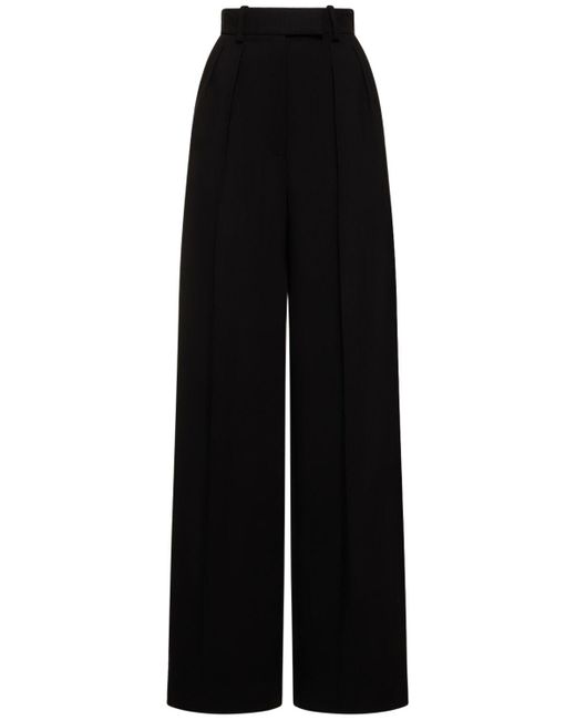 Pantalon ample en viscose mélangée teyana Khaite en coloris Black