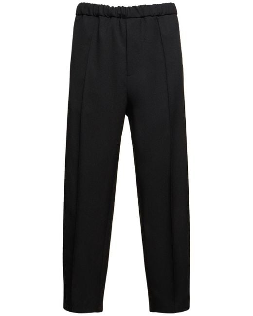 Pantalones cropped relaxed fit Jil Sander de hombre de color Black
