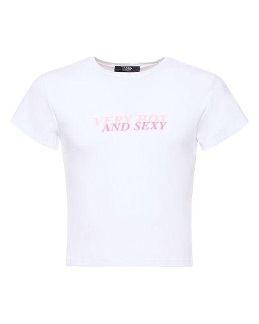T-shirt ver hot and sexy shrunken Jaded London pour homme en coloris White
