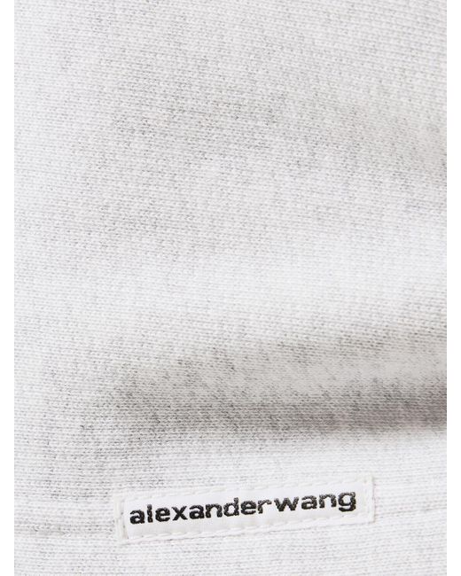 Alexander Wang White Cotton Mini Skirt W/ Elasticated Band