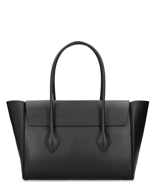 Ferragamo Black Leather Tote Bag