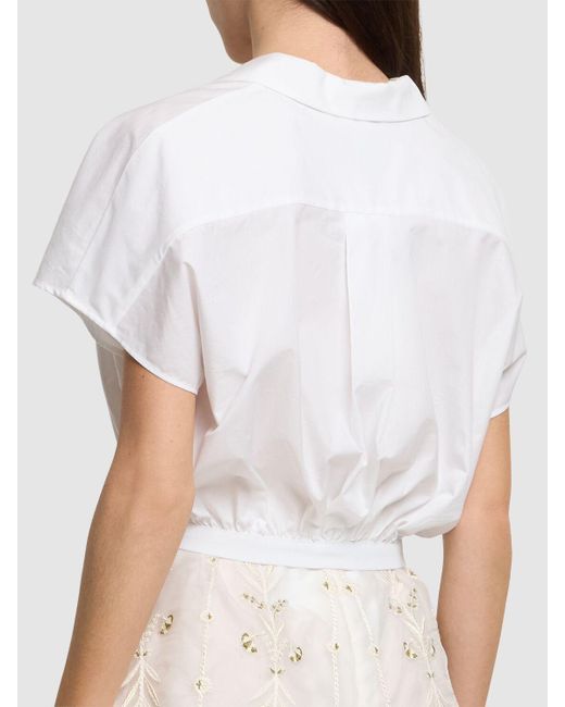 Camisa de popelina Giambattista Valli de color White