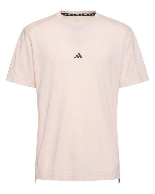 T-shirt de yoga à manches courtes Adidas Originals pour homme en coloris Pink