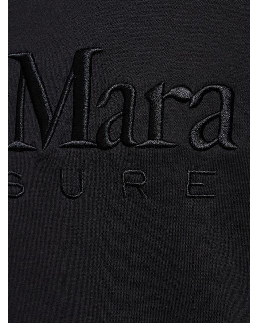 Max Mara Black Kapuzensweatshirt Aus Jersey "stadio"