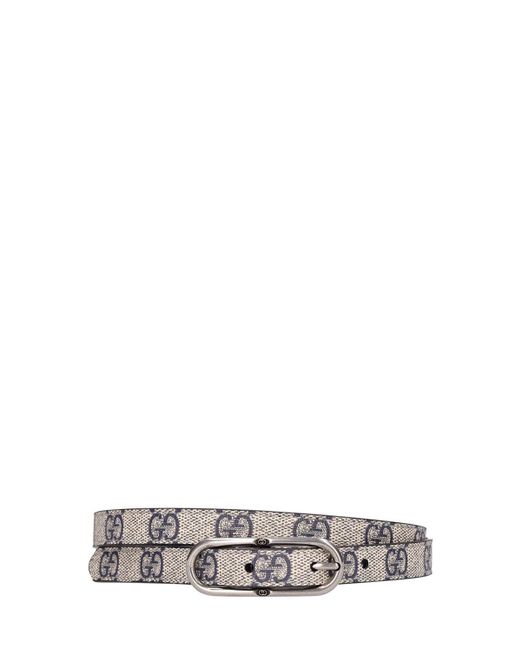 Gucci 1.5cm Jackie Gg Supreme Belt Lyst