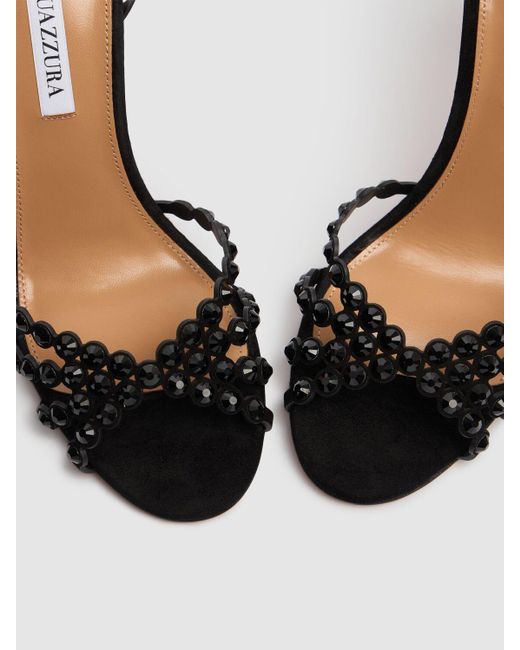 Aquazzura Tequila スエードサンダル 105mm Black