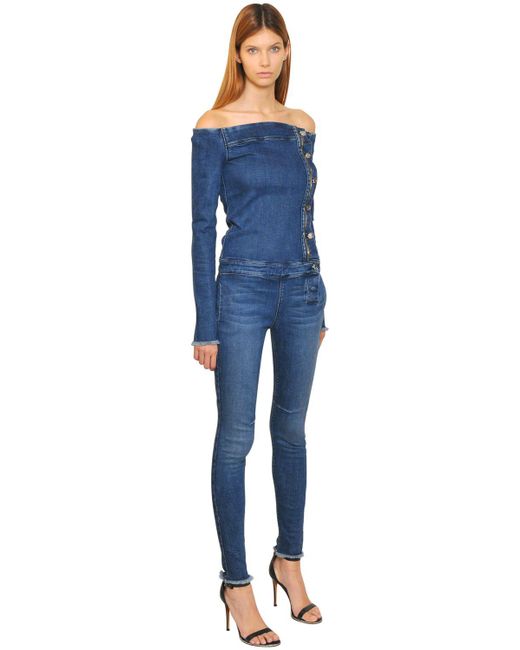 blue jean jumpsuits for women stretch denim dresses