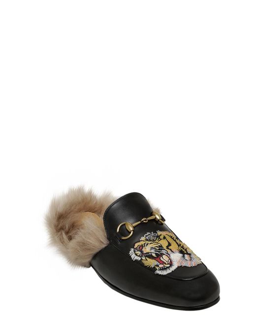 gucci mules tiger