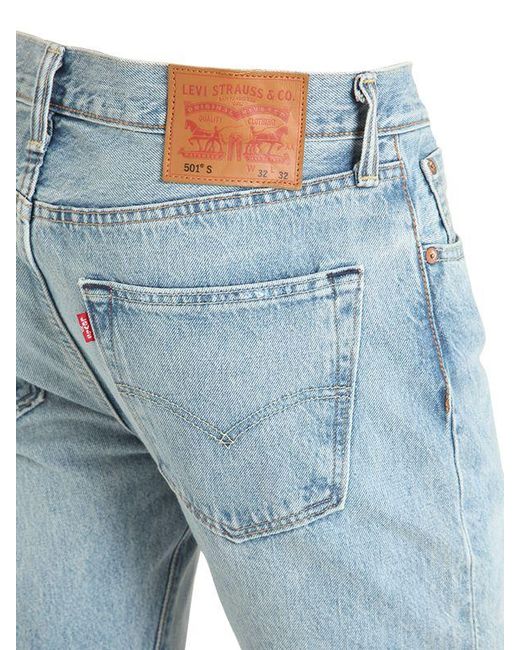 Levi's 501 Skinny Stretch Denim Jeans in Blue for Men | Lyst