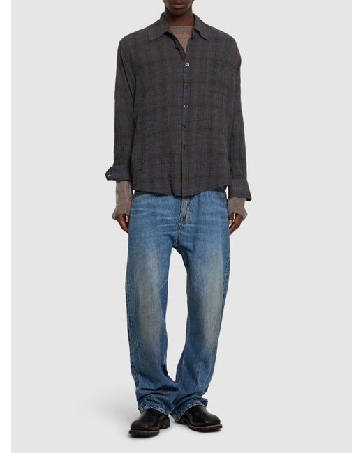 メンズ Our Legacy Third Cut コットンストレートジーンズ Blue