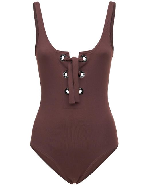 Eres Cleodore One Piece Swimsuit in Brown Lyst