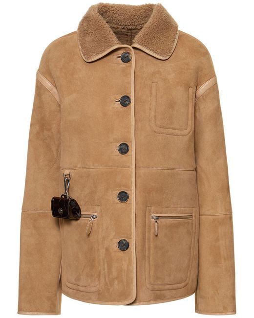 Saks Potts Brown Ada Reversible Leather Jacket