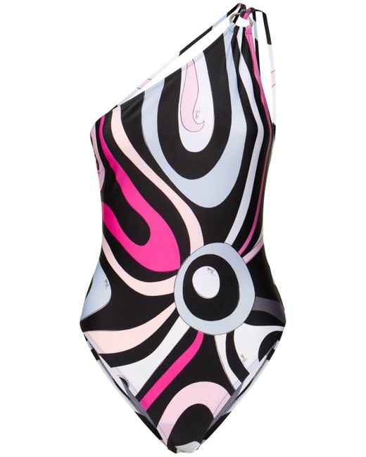 Emilio Pucci Multicolor Marmo Badeanzug