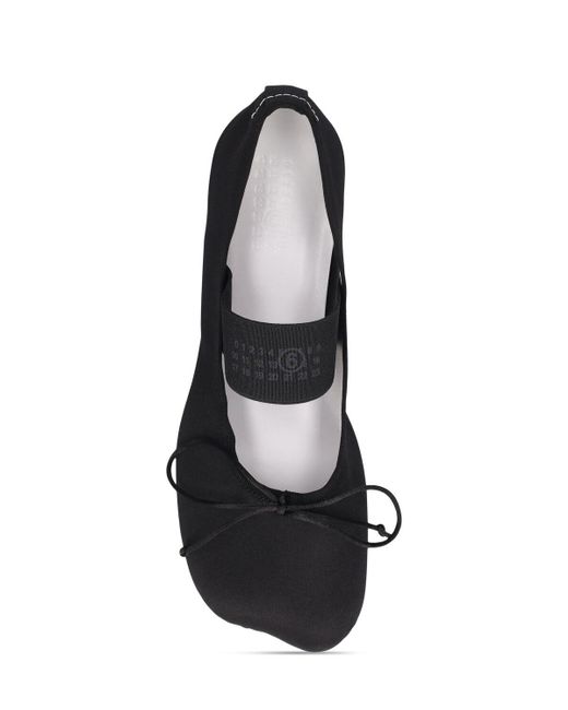 MM6 by Maison Martin Margiela Black Ballerinas "Anatomic"