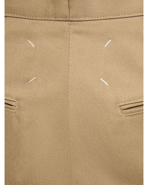 Pantaloni chino in misto cotone di Maison Margiela in Natural da Uomo
