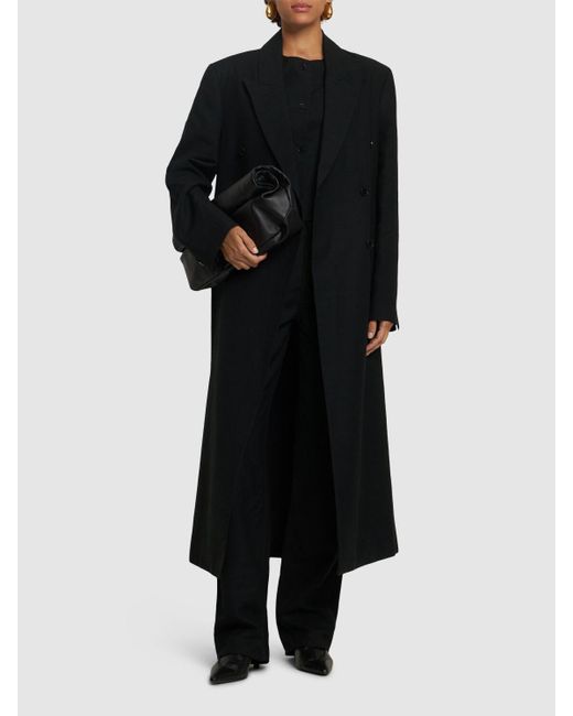 【関税込み】Loulou de Saison ブラック Borneo コート Loulou De Saison Borneo Coat - Bergdorf Goodman