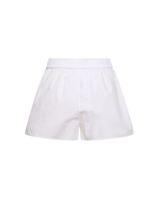 Shorts boxer classici in cotone di Alexander Wang in White