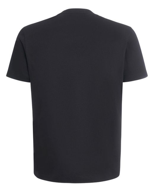 Versace T-shirt Aus Baumwolle Mit Logo in Black für Herren