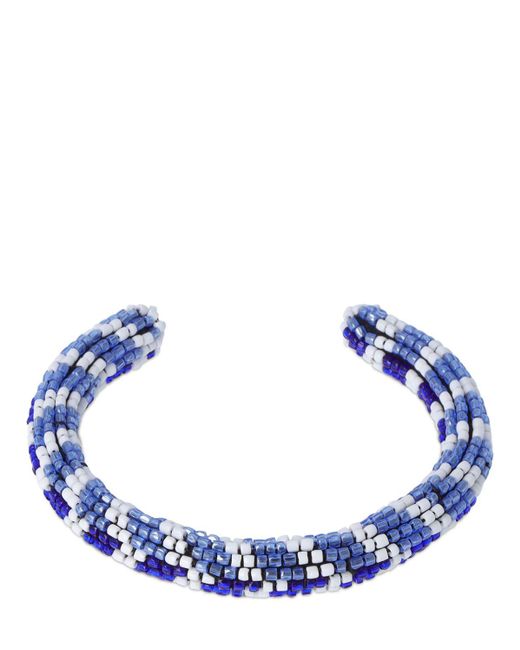 Isabel Marant Blue Armreif Mit Kunstperlen "betsy"