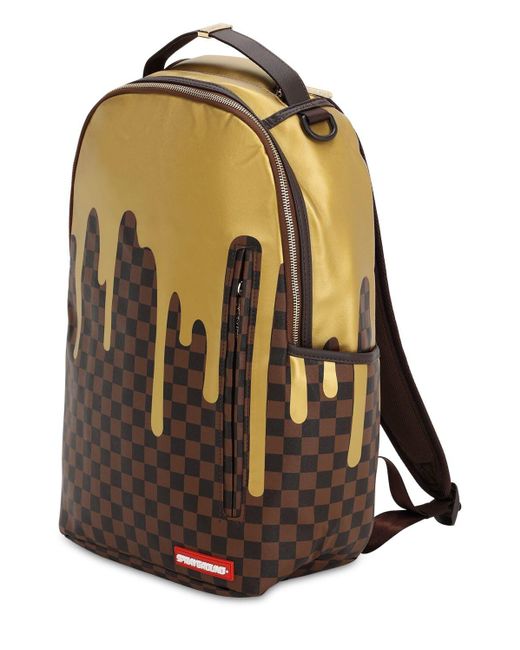 Leather backpack Sprayground Brown in Leather - 22849693