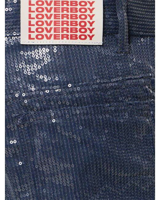 Charles Jeffrey Blue Art Cotton & Viscose Denim Jeans for men