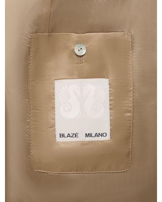Blazé Milano Brown Kamaxitha Wool Blend Blazer