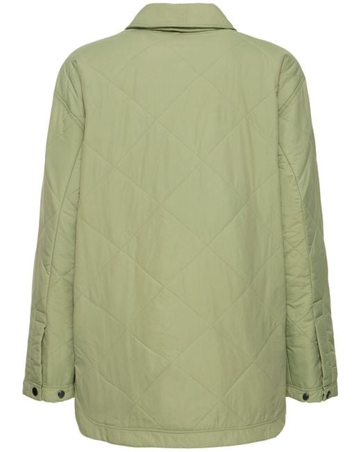 Canada Goose Green Albany Quilted Tech Shirt Jacket