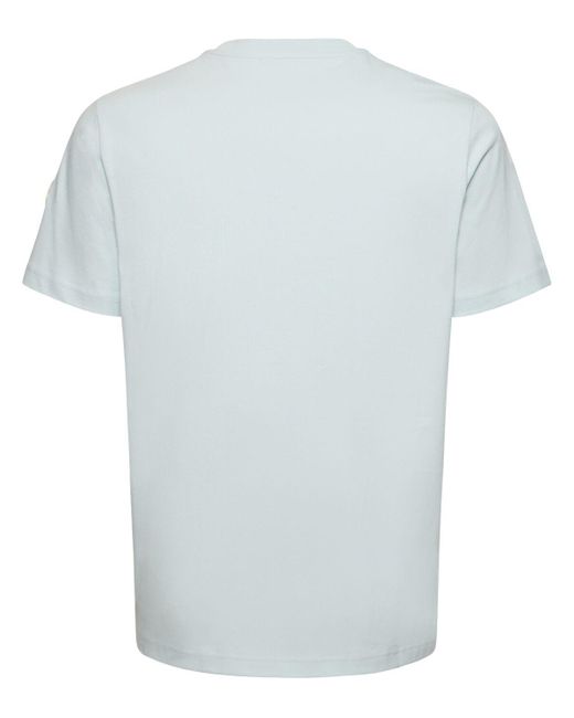 Moncler Gray Logo Cotton Jersey T-Shirt for men