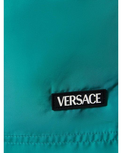 メンズ Versace Ghost ナイロン水着 Blue