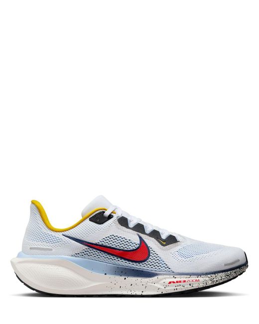 Nike White Air Zoom Pegasus 41 Sneakers for men