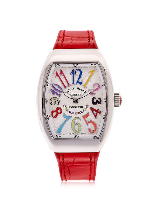 Franck Muller Red Vanguard Lady Color Dream Watch