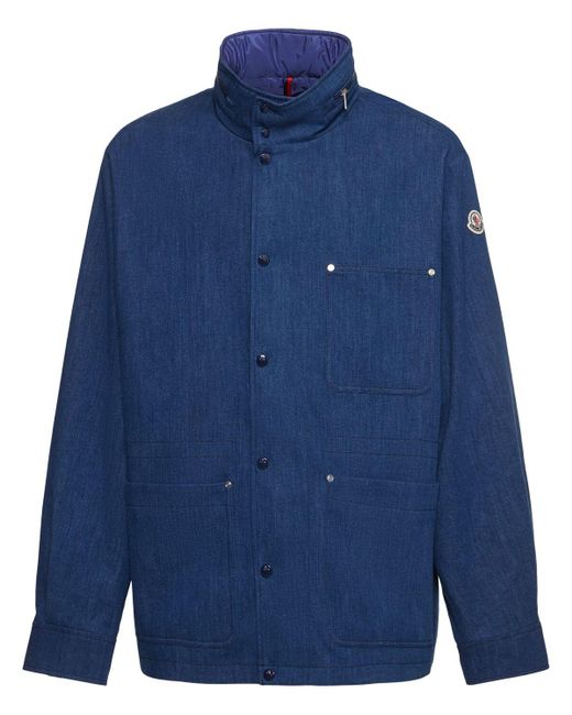 メンズ Moncler Chesery デニムフィールドジャケット Blue