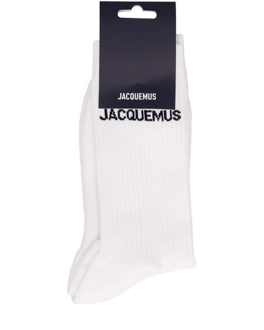 Calcetines de algodón Jacquemus de hombre de color Blue
